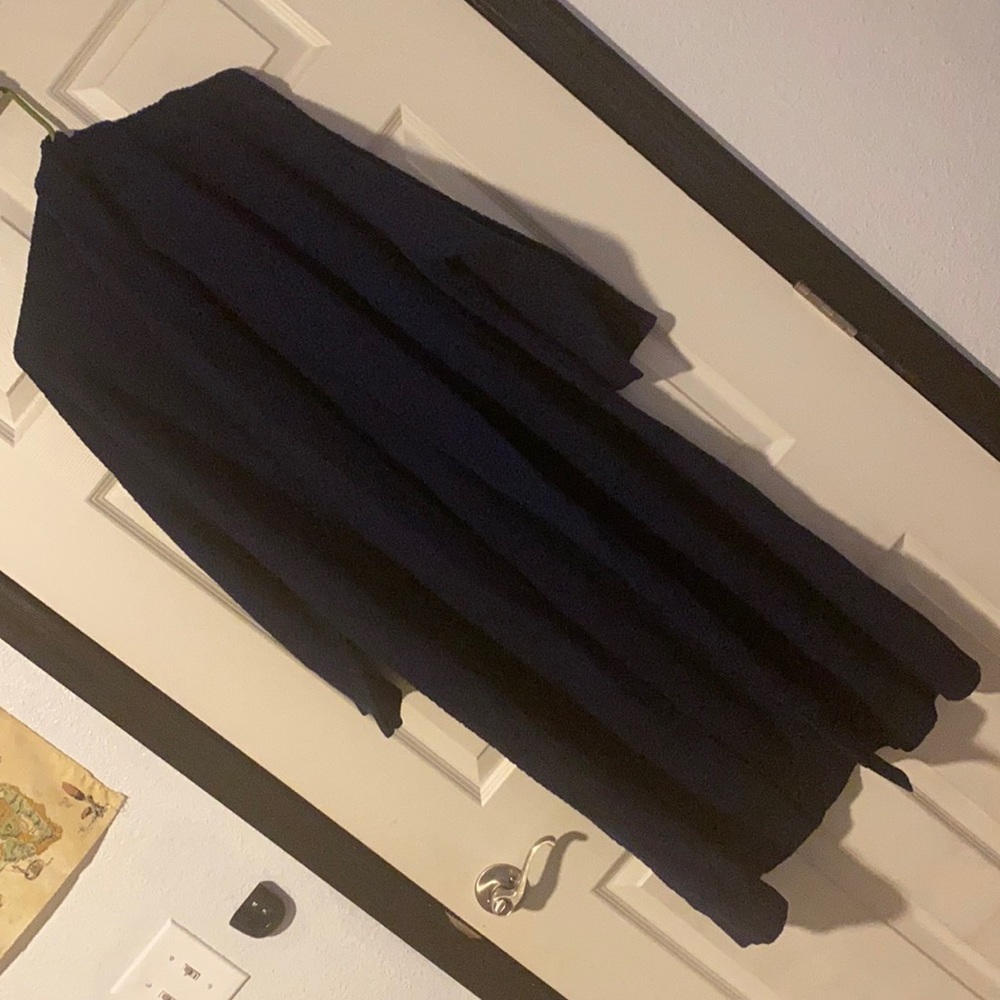 Navy Blue Knit Cardigan